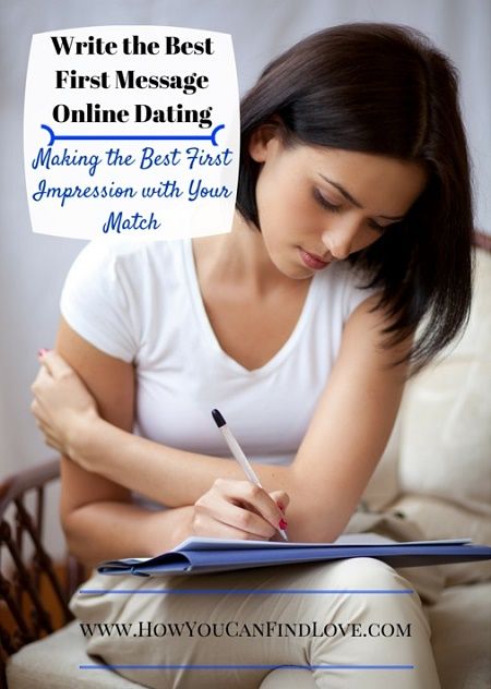 online dating first contact message
